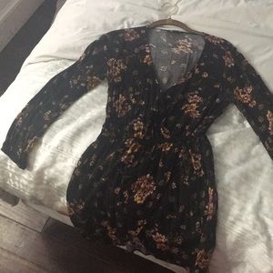 Dark Floral Blouse